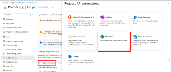 Register an Entra ID Application to Use with PnP PowerShell