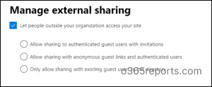 OneDrive-Level external sharing in Microsoft OneDrive