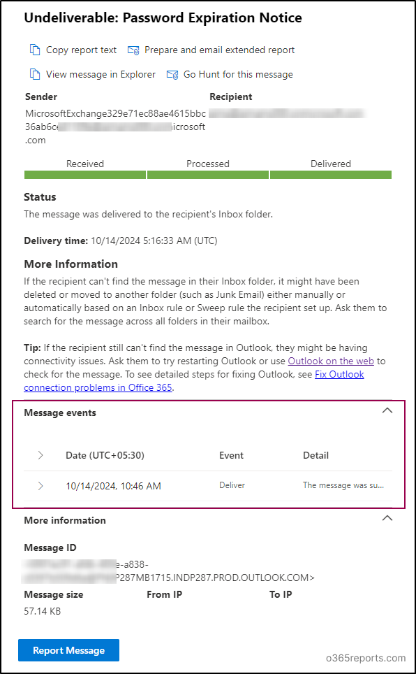 Message Trace in the New Exchange Admin Center