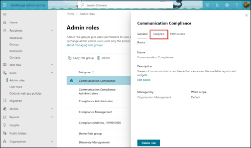 Create and Manage Role Groups in Exchange Online