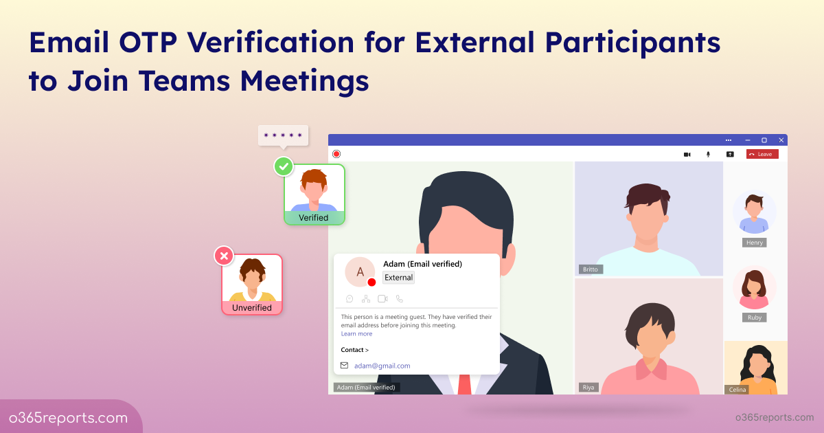 Joining Email Email OTP Verification for External Users to Join Teams Meetings ...