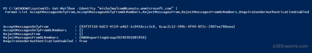 Configure Message Delivery Restrictions in Exchange Online Mailboxes ...