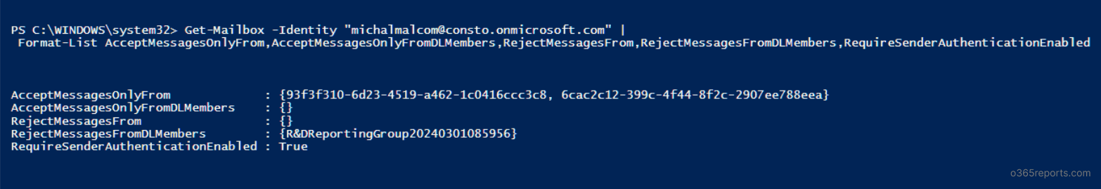 Configure Message Delivery Restrictions in Exchange Online Mailboxes ...