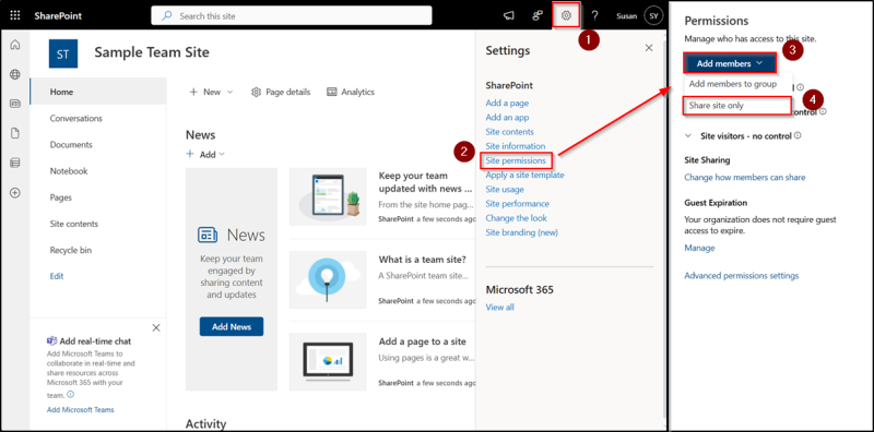 How to Add Everyone to a SharePoint Site in Microsoft 365