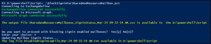 Identify and Block Shared Mailbox Sign-in Using PowerShell