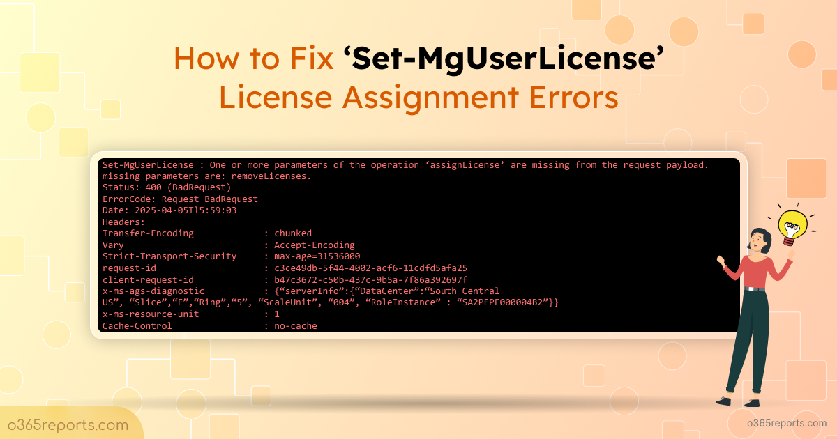 [Solved]Set-MgUserLicense: AssignLicense param missing error