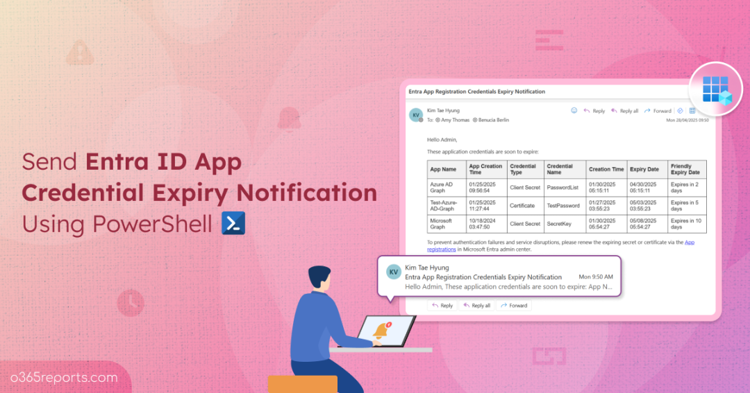Set Up Email Notifications for Application Credentials Expiry in Microsoft Entra