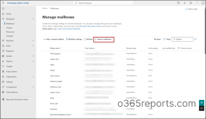 Export all mailboxes in Exchange Online