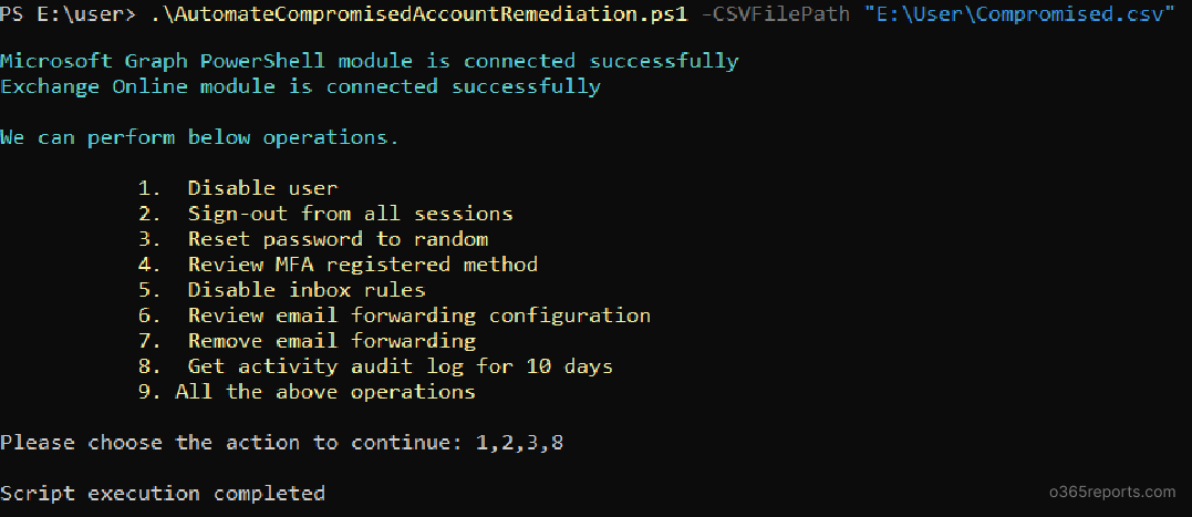 Automate remediation with CSV import
