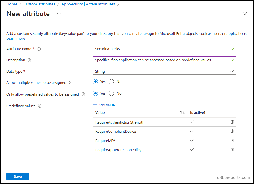 Configure Conditional Access with Custom Security Attributes