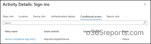 Sign-in Failed Due to Conditional Access