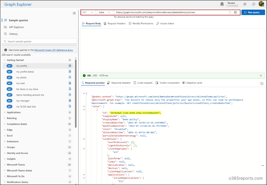 Restore Deleted Conditional Access Policies in Entra ID