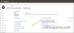 Manage document library permission inheritance in SharePoint