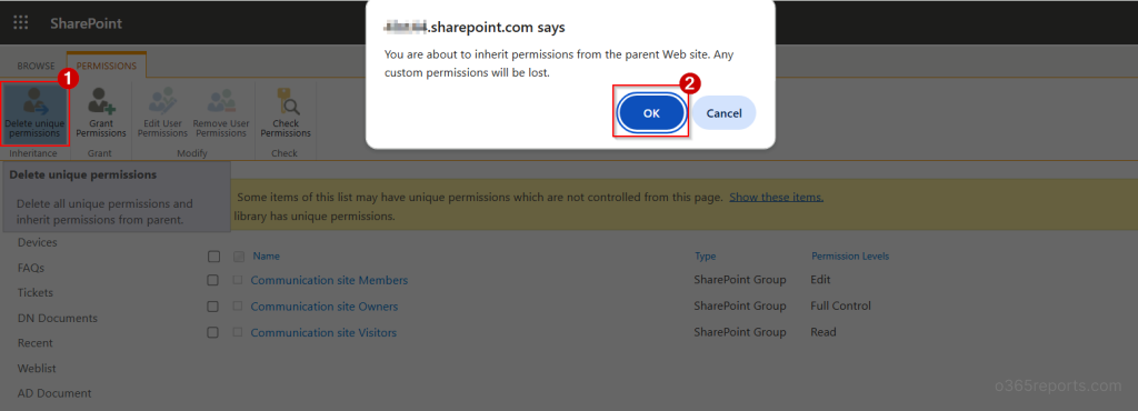 Understand Permission Inheritance in SharePoint Online