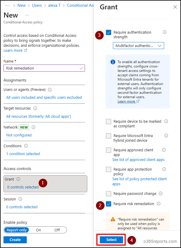Configure Grant controls in CA policy