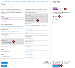 Enable Remediation for Risky Users in Microsoft 365