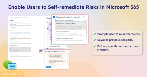 How to Configure Risk Remediation Control in Conditional Access Policy