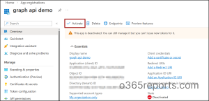 activate an deactivated application