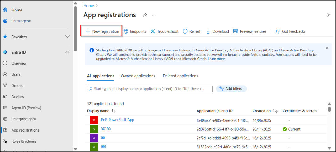 Difference between App Registrations and Enterprise Apps