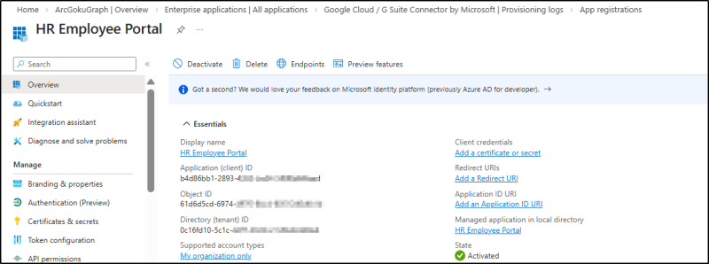 Difference between App Registrations and Enterprise Apps