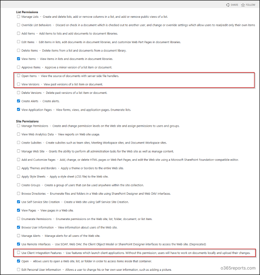 Creating Custom Permission Level in SharePoint