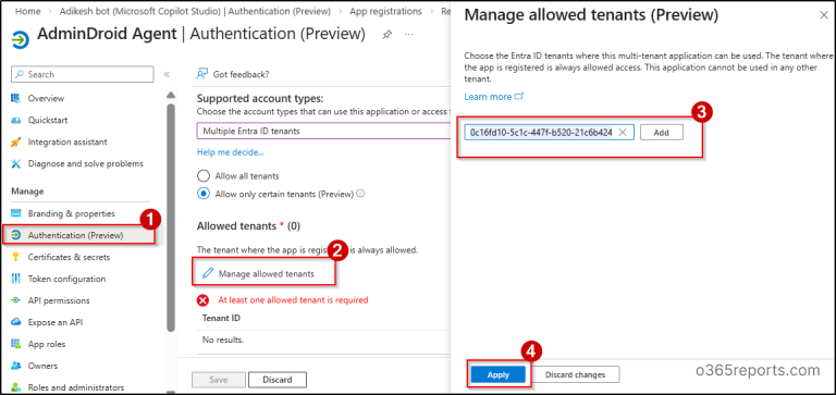 Limit Multi-Tenant Applications to Specific Tenants in Entra ID
