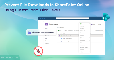 Prevent File Downloads in SharePoint Online Using Custom Permission Levels