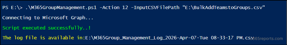 Add MS Teams to Multiple Microsoft 365 Groups