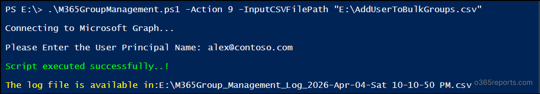 Add a User to Multiple Microsoft 365 Groups