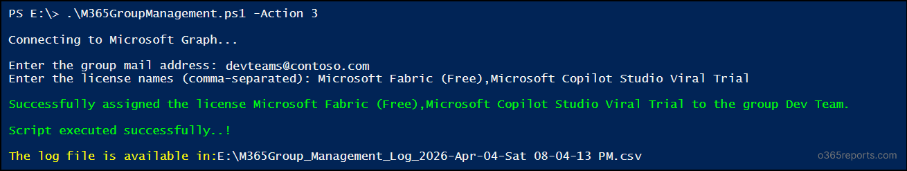 Assign licenses to a Microsoft 365 group