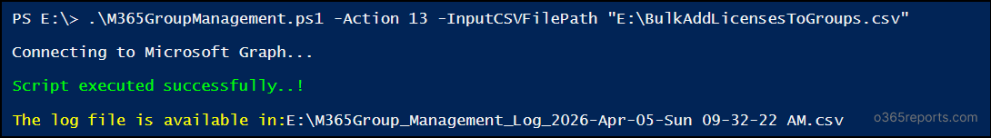 Bulk Assign Licenses to Microsoft 365 Groups