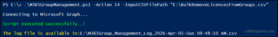 Bulk Unassign Licenses from Microsoft 365 Groups