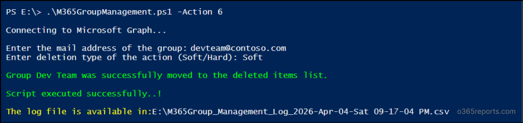 Manage Microsoft 365 Groups Using a PowerShell Script