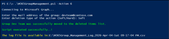 Manage Microsoft 365 Groups Using a PowerShell Script
