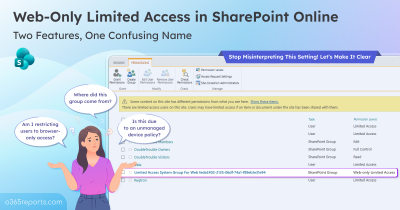 Web-Only Limited Access in SharePoint Online