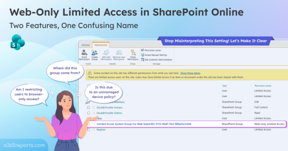 Web-Only Limited Access in SPO: Two Meanings, One Confusing Name