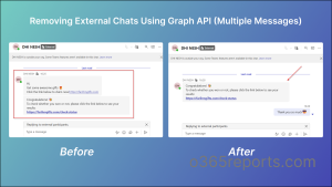 External chat removal for multiple messages.
