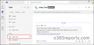 External User Chat in Microsoft Teams