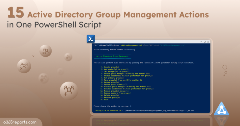 Export Microsoft 365 Group Report to CSV Using PowerShell