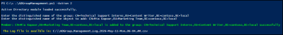 Manage Active Directory Groups Using PowerShell Script