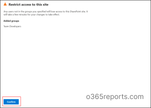 confirm-restricted-site-access-control