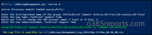Update the Display Name of Active Directory Group