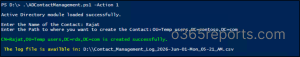 Create New Contacts in Active Directory