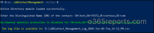 Disable Accidental Protection for AD Contacts Using PowerShell