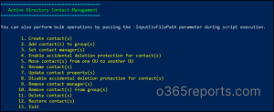 Manage Active Directory Contacts Using PowerShell Script