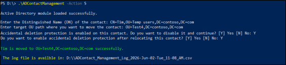 Manage Active Directory Contacts Using PowerShell Script