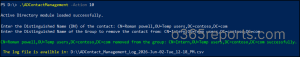 Remove Active Directory Contacts from Groups Using PowerShell