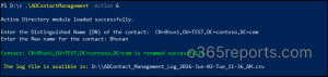 Rename Contacts in AD using PowerShell