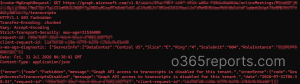 Transcript API Access - Error