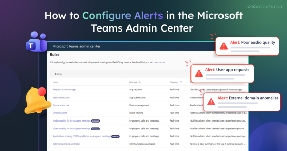 How to Set Up Alerts in the Microsoft Teams Admin Center